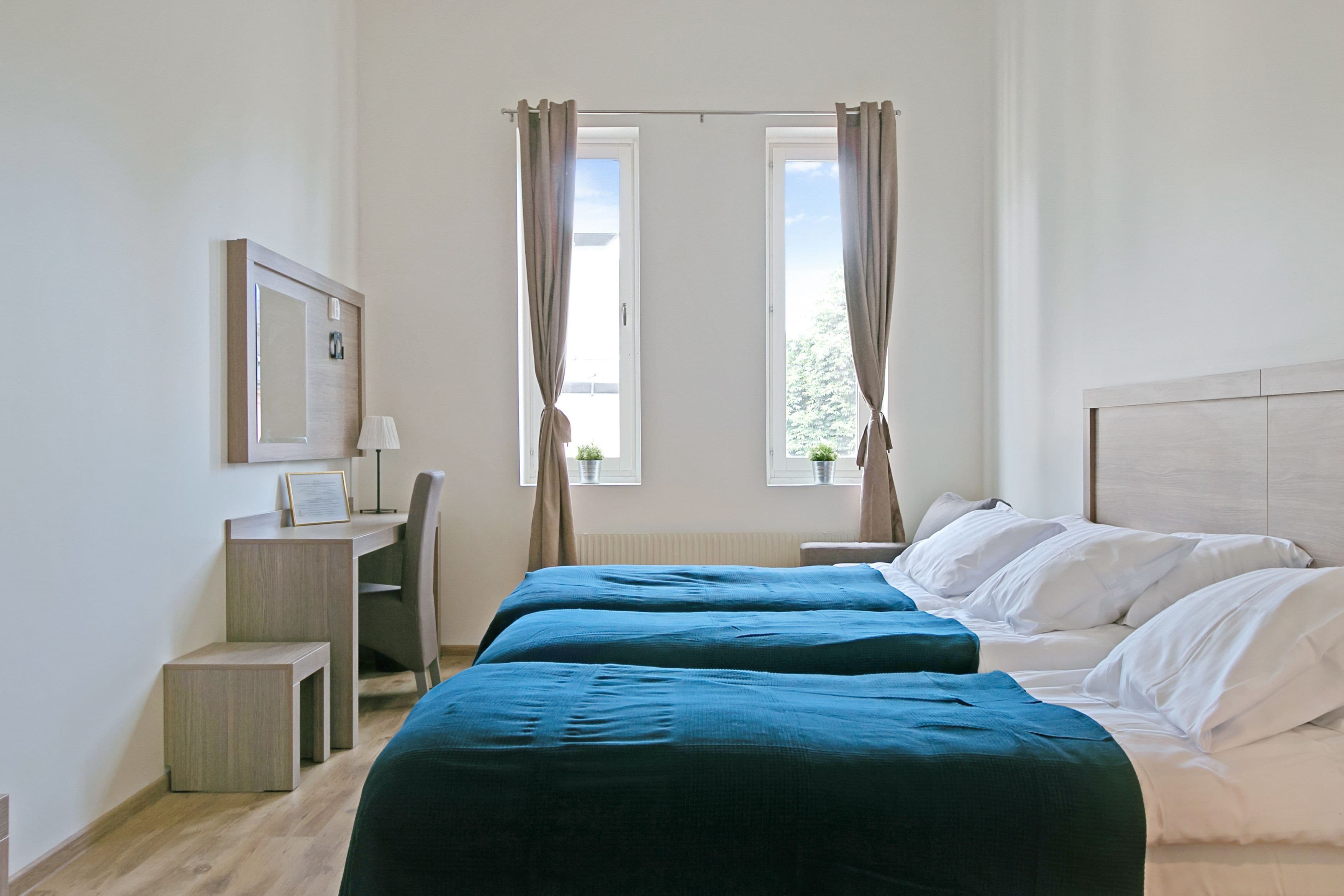 Desk, iron/ironing board, free WiFi, bed sheets