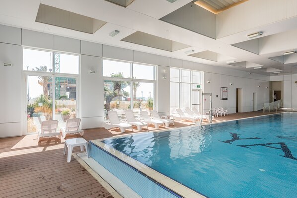 Indoor pool, seasonal outdoor pool