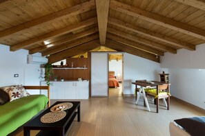 Chambre Quadruple, salle de bains privée, vue mer