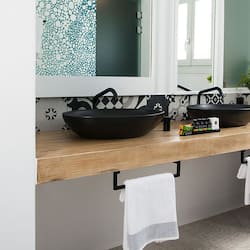 Panorama Sea View Suite | Bathroom | Shower, designer toiletries, hair dryer, bathrobes