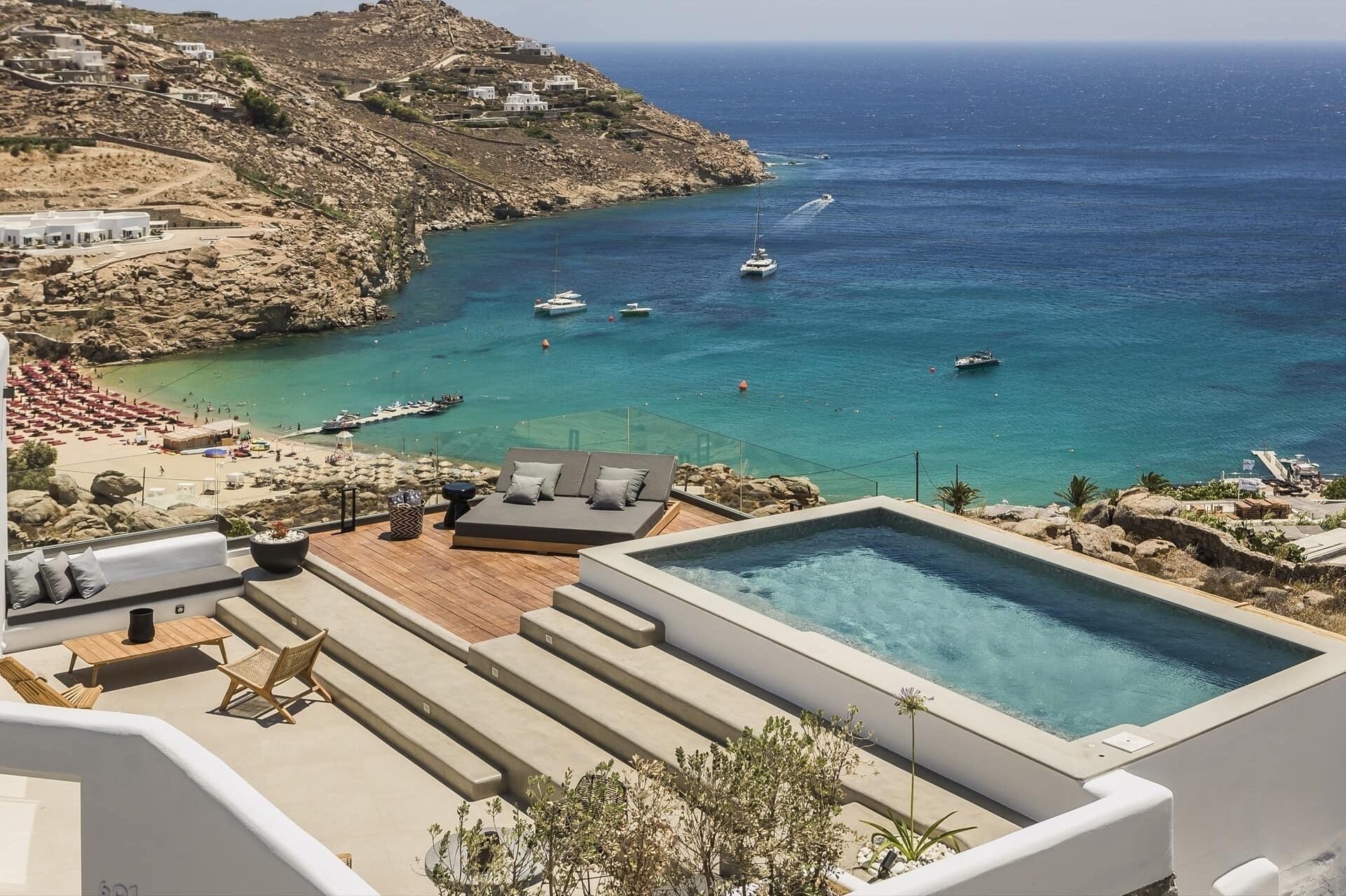 Blick von der Unterkunft