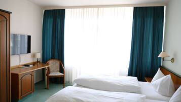 Doppelzimmer | Schreibtisch, kostenloses WLAN, Bettwäsche
