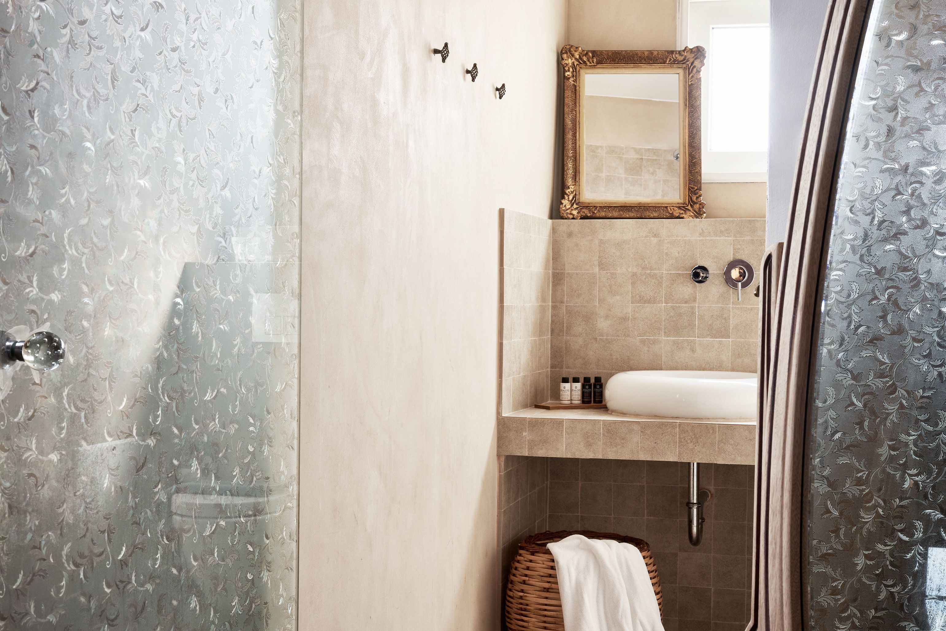 shower, eco-friendly toiletries, hair dryer, towels