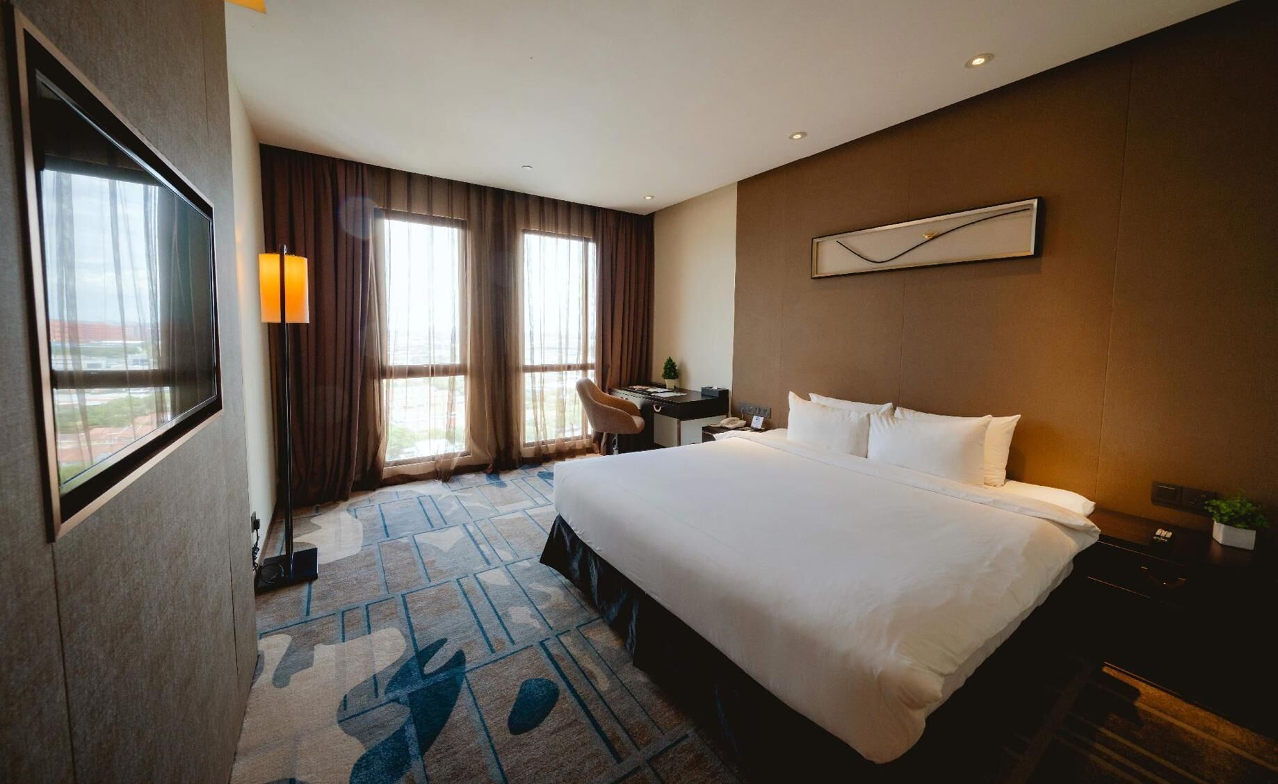 In-room safe, desk, blackout curtains, iron/ironing board