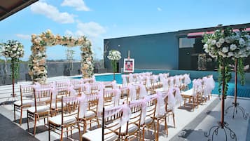 Área externa para casamento
