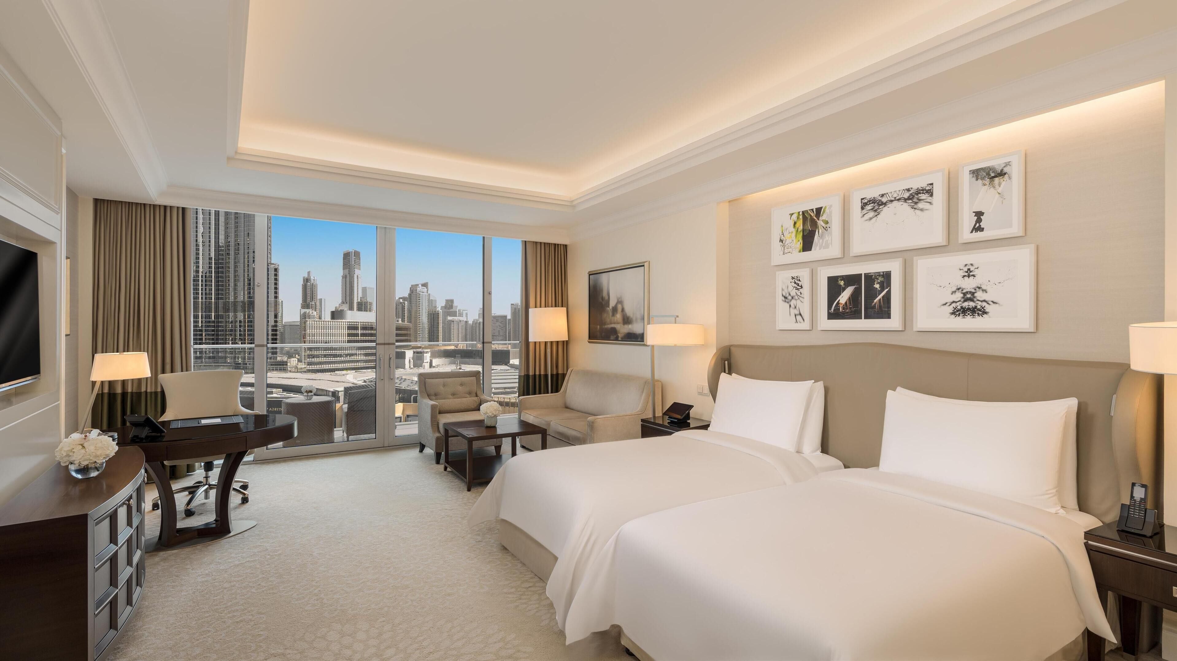 Premium bedding, minibar, in-room safe, desk