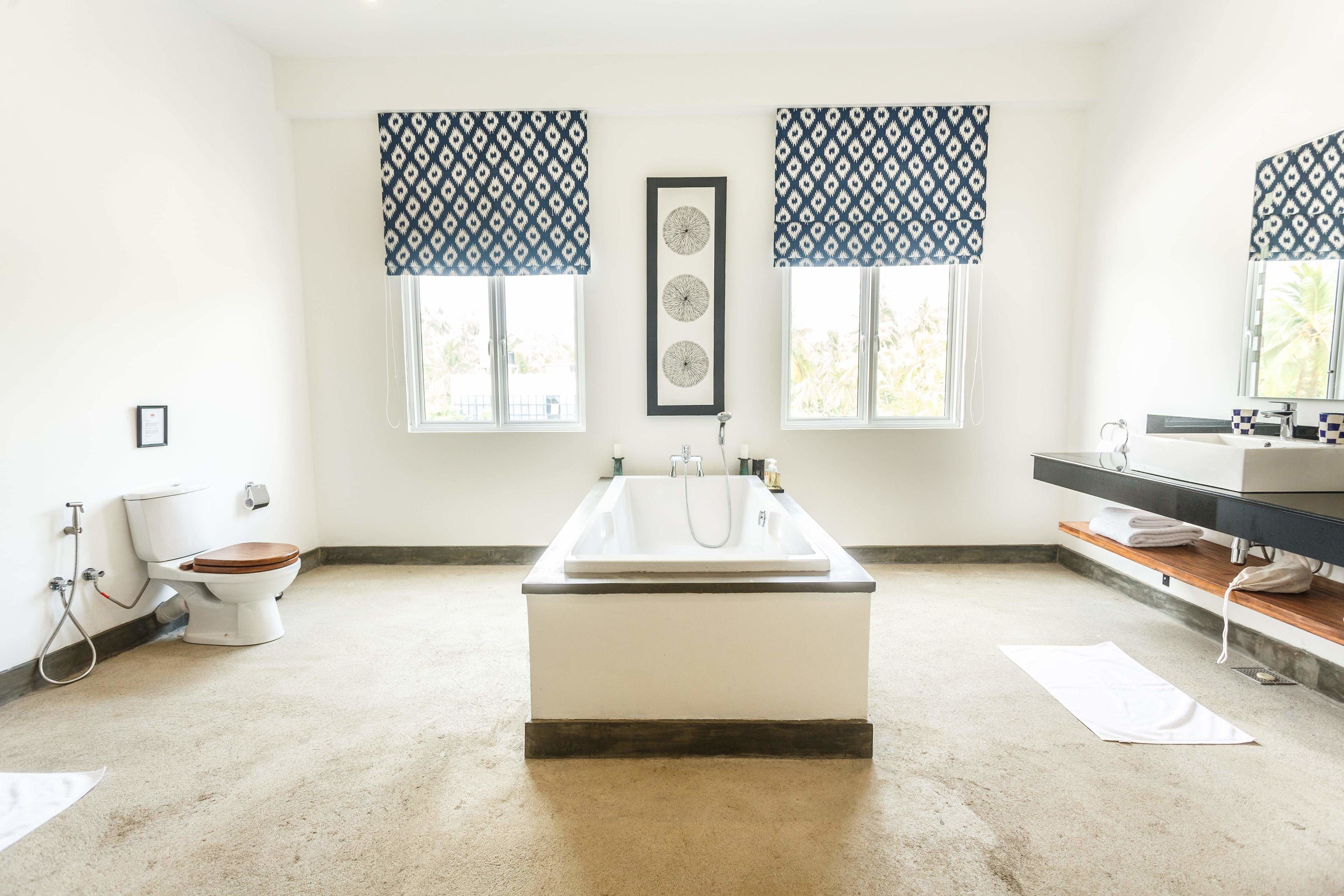 ocean penthouse suite | bathroom | shower, free toiletries, hair dryer, bathrobes