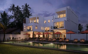 Front of property - evening/night - KK Beach (Unawatuna)