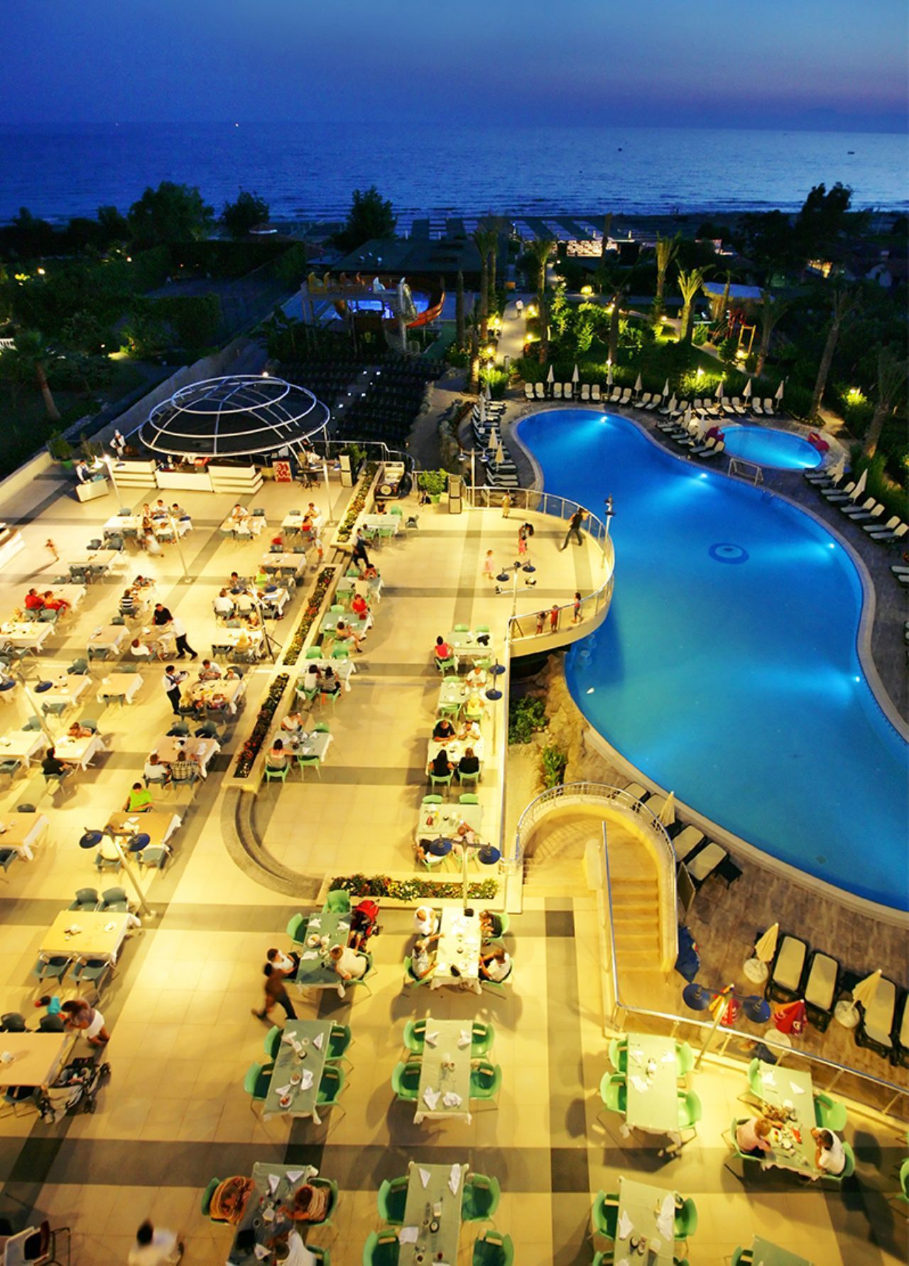 Blick von der Unterkunft