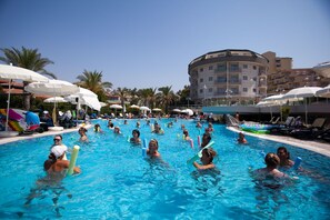 Private beach, sun loungers, beach bar - Side Sun Hotel - All Inclusive (Manavgat)