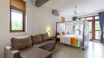 Deluxe Room with Mountain View & Private Rooftop Access | 1 bedroom, premium bedding, desk, laptop workspace