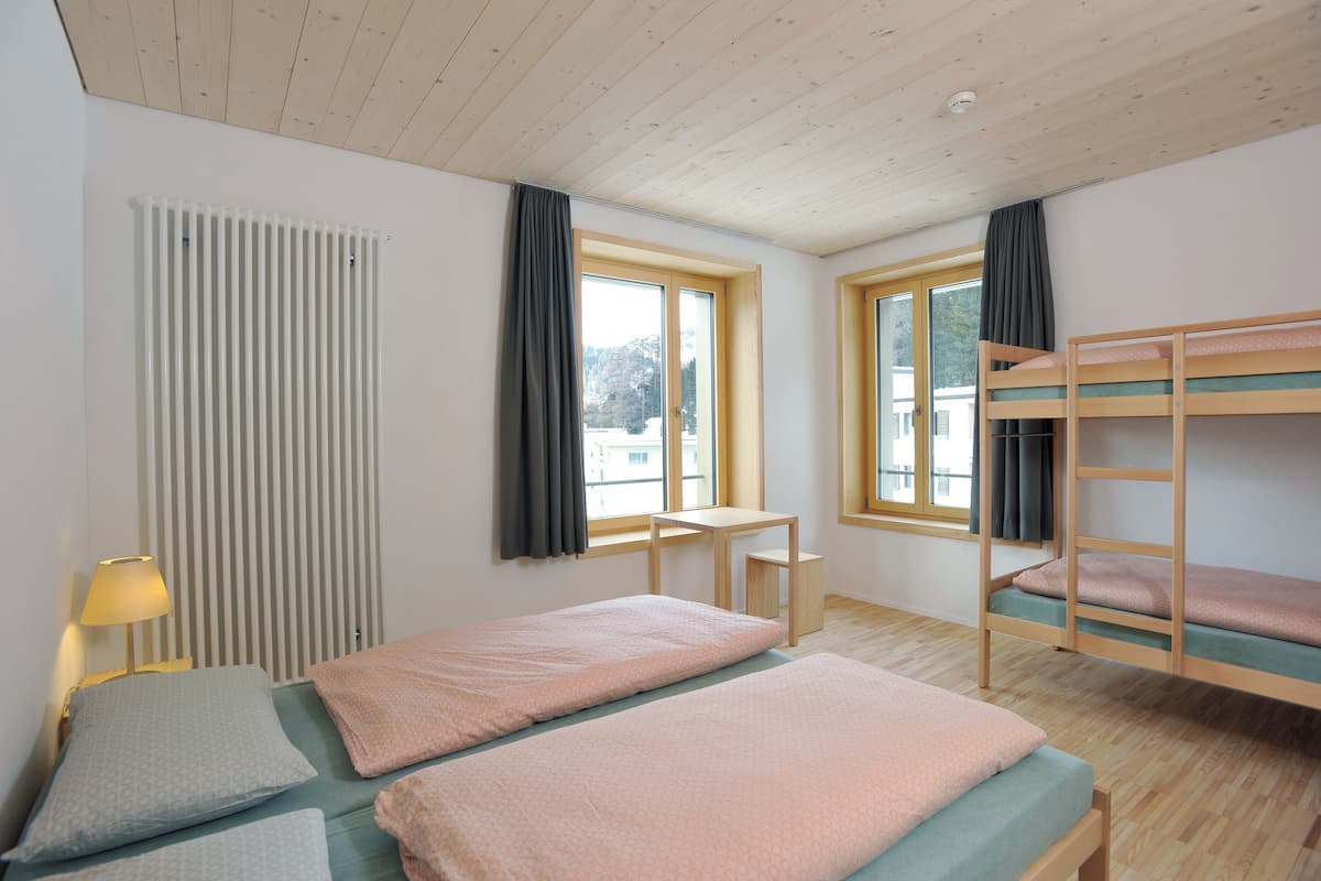 Dortoir partagé, salle de bains commune (1 bed in a 4 bed dorm) | Coffre-fort, accès au Wi-Fi (inclus), literie fournie