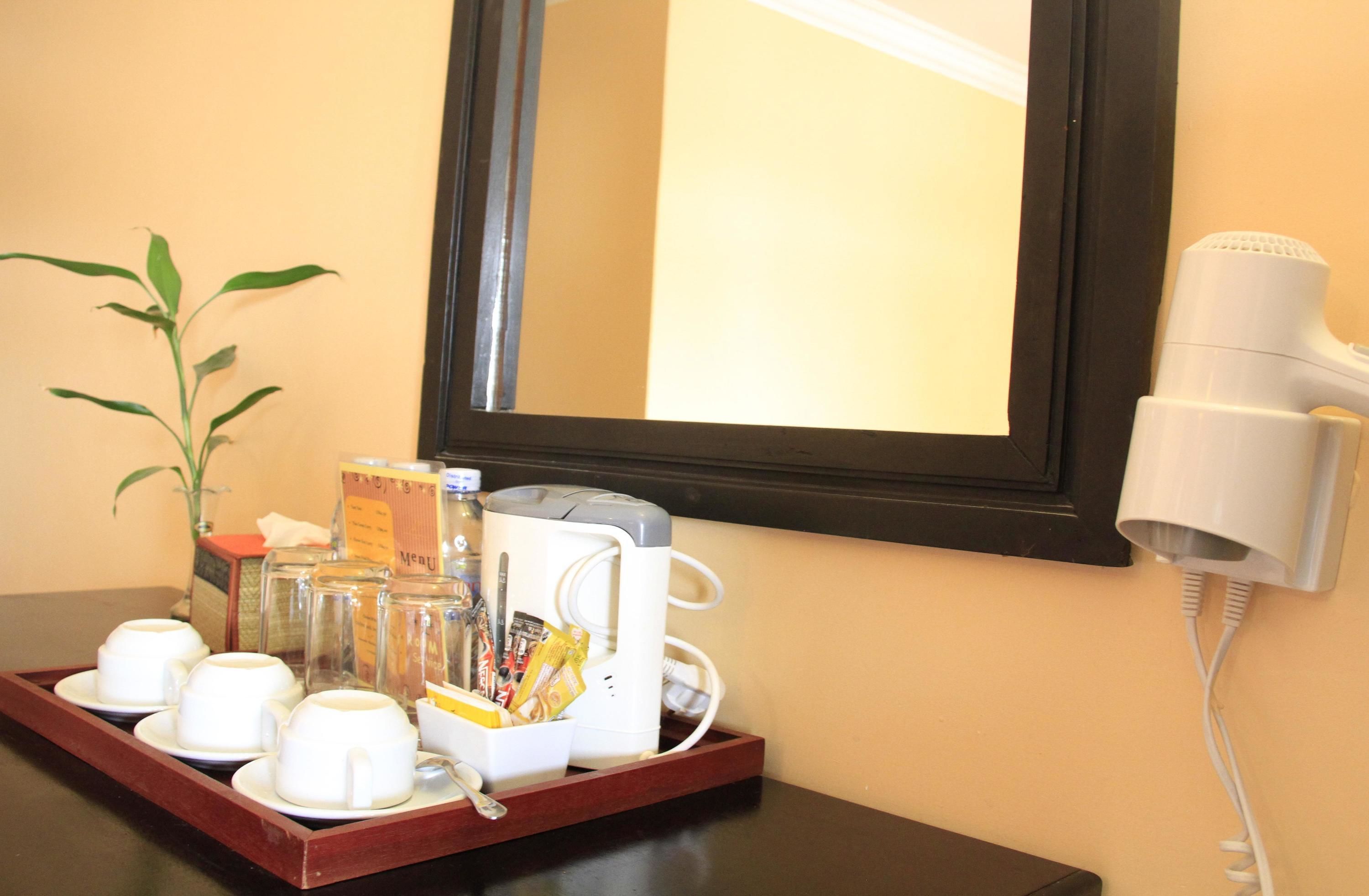 shower, free toiletries, hair dryer, slippers