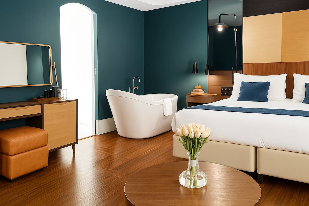 Chambre simple | Minibar, coffre-fort, bureau