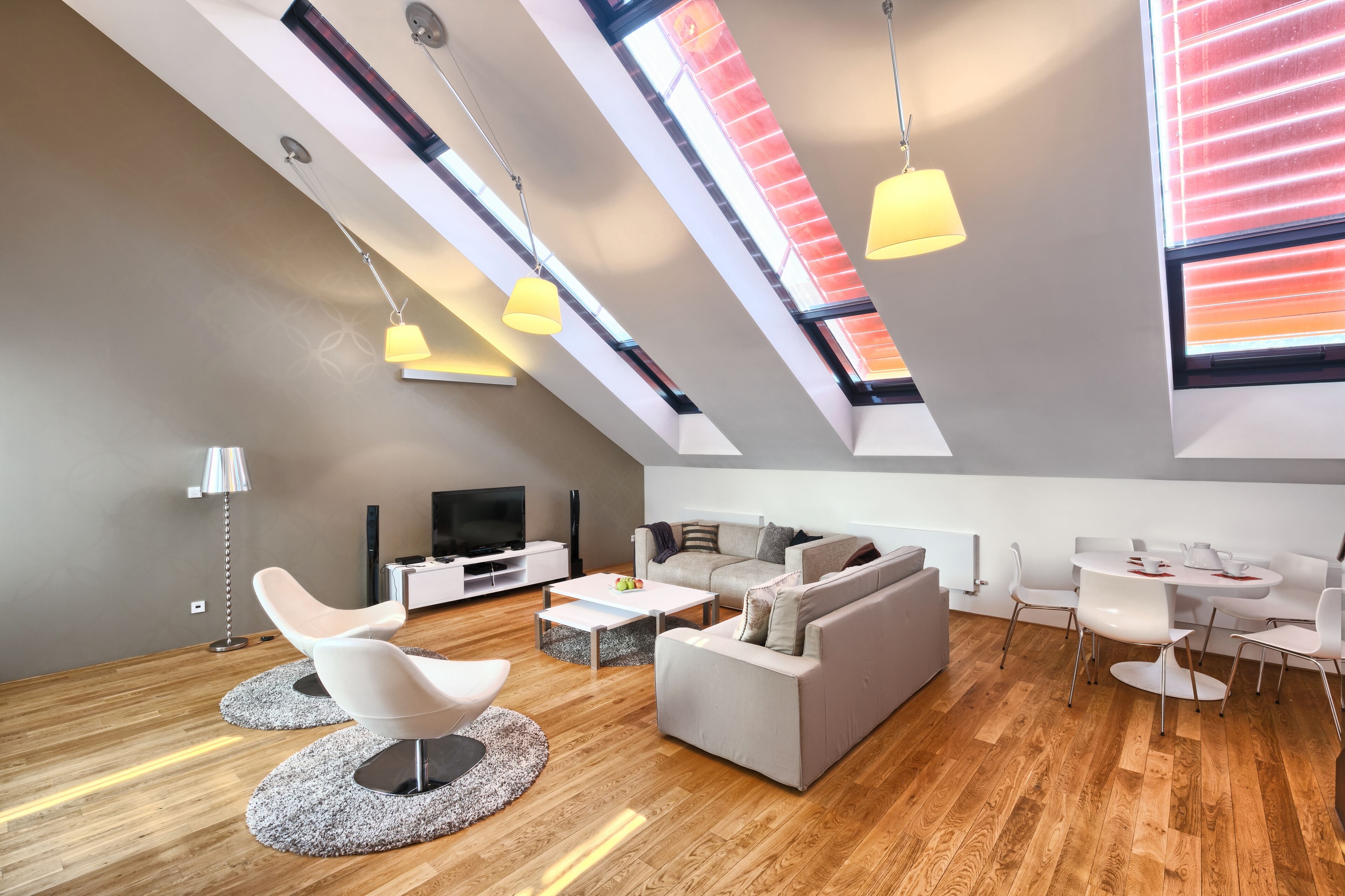 Duplex, Terrace | Living area | Flat-screen TV, DVD player