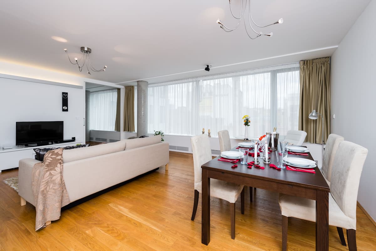 Apartment, Terrace (Family) | Living room | Flat-screen TV, DVD player