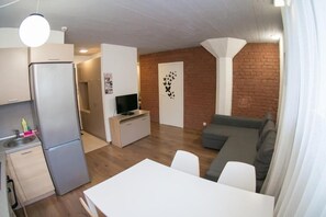 Familienapartment | Allergikerbettwaren, Verdunkelungsvorhänge, Bügeleisen/Bügelbrett