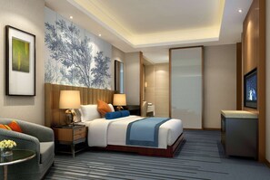 Room, 1 King Bed, Accessible, Non Smoking | Minibar, in-room safe, desk, iron/ironing board - Ramada Suzhou (Suzhou)