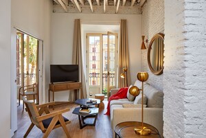 Apartamento premium (2 Bedrooms Apartment with Balcony) | 1 quarto, roupas de cama de algodão egípcio, roupas de cama premium