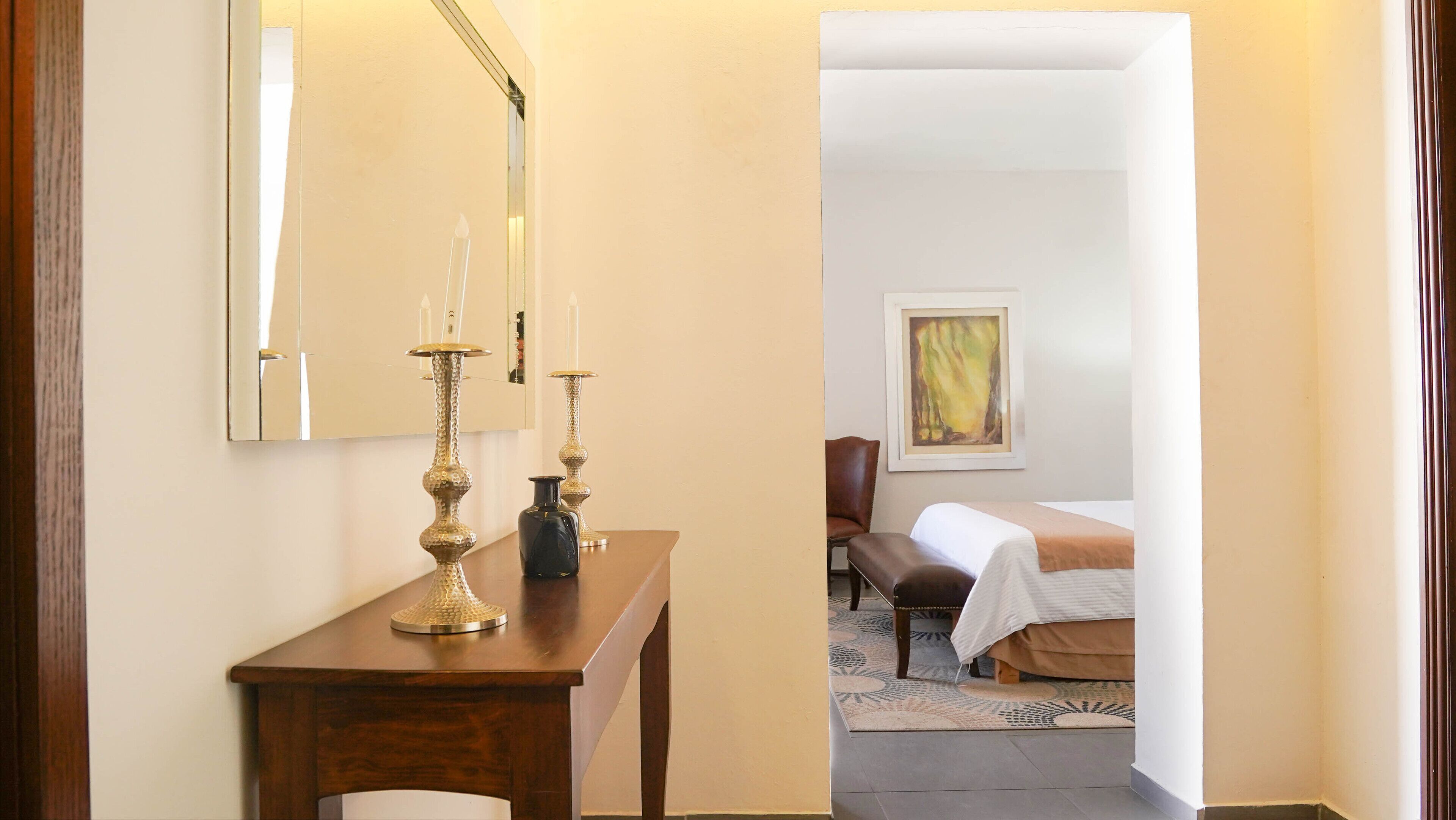 In-room safe, desk, laptop workspace, iron/ironing board