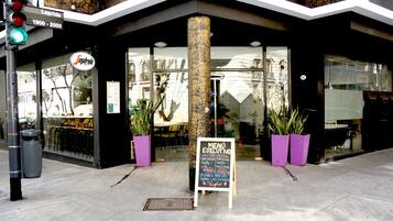 Majoituspaikan sisäänkäynti