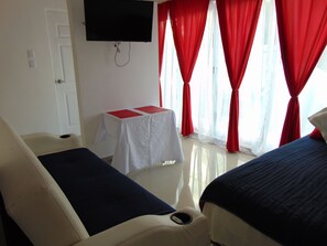 1 habitación y ropa de cama de alta calidad