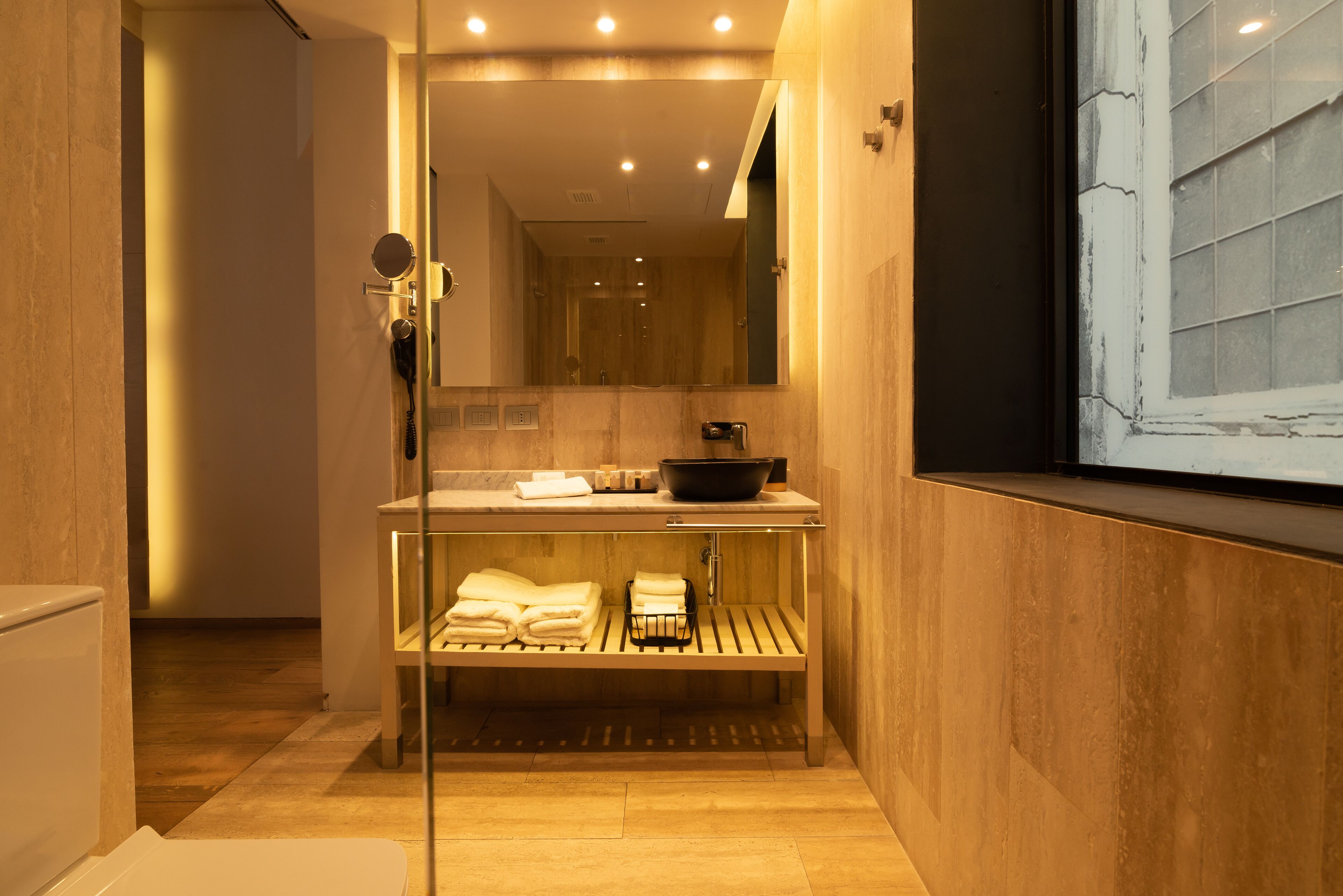superior room | bathroom | shower, free toiletries, hair dryer, bathrobes