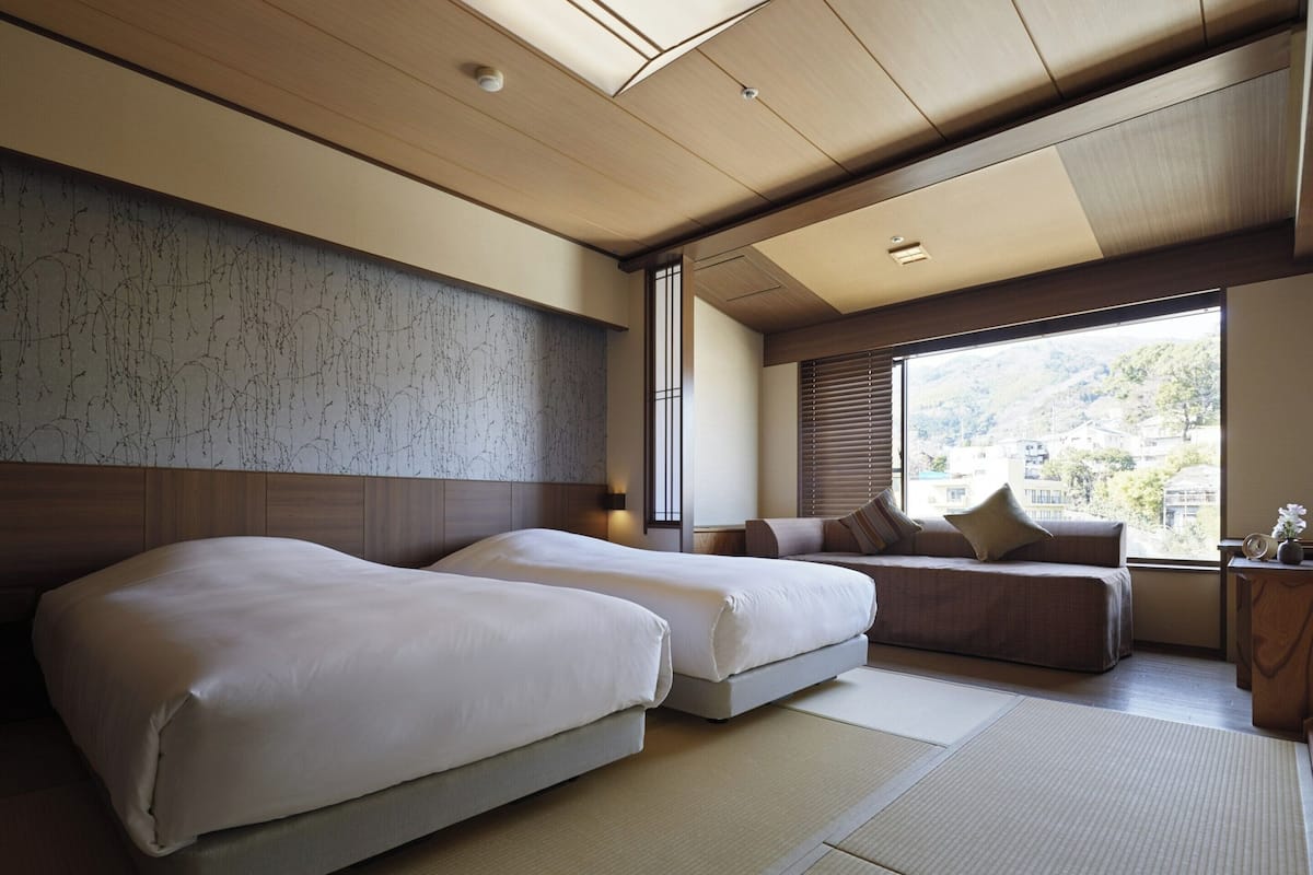 Standard Japanese-style room with bed | Premium bedding, in-room safe, blackout curtains, free WiFi