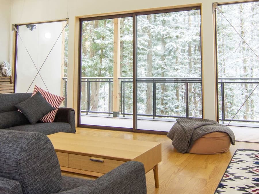 Chalé, 3 quartos, para não fumantes (Wadano Area) | Área de estar | Smart TV 40 polegadas com canais via satélite, TV, Netflix