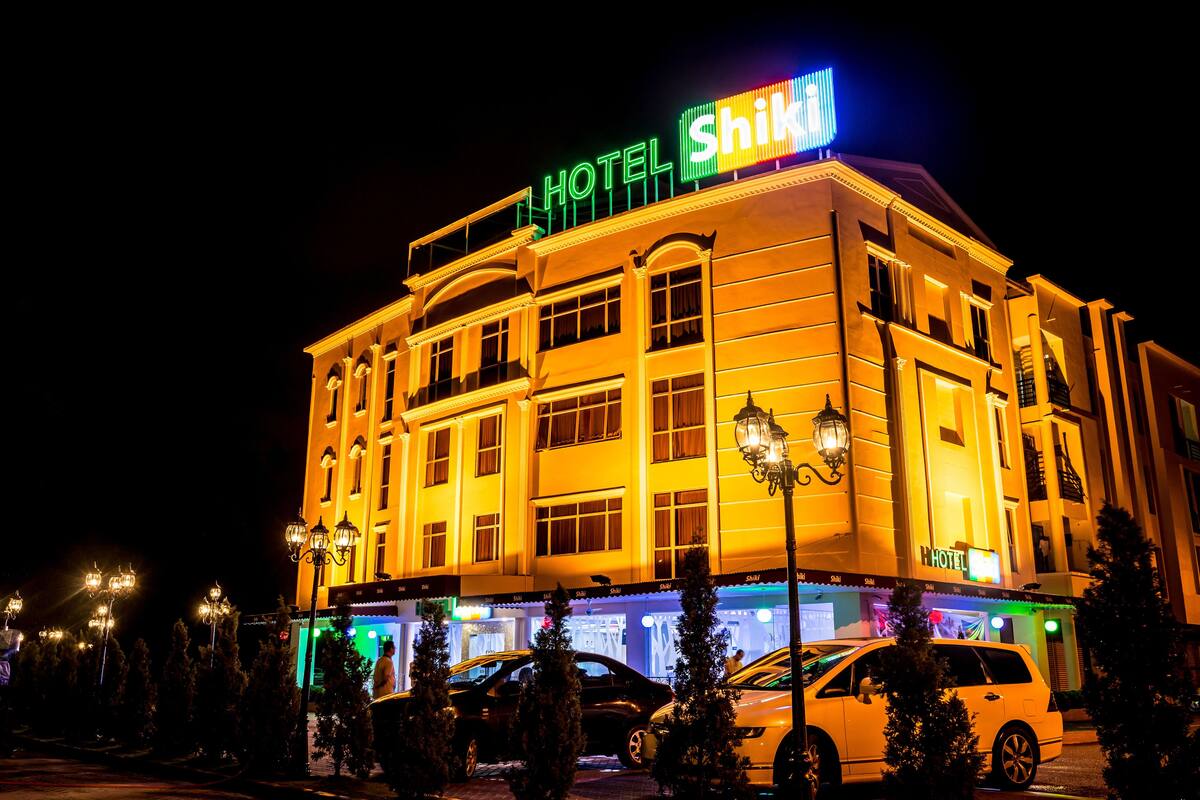 Front of property – evening/night