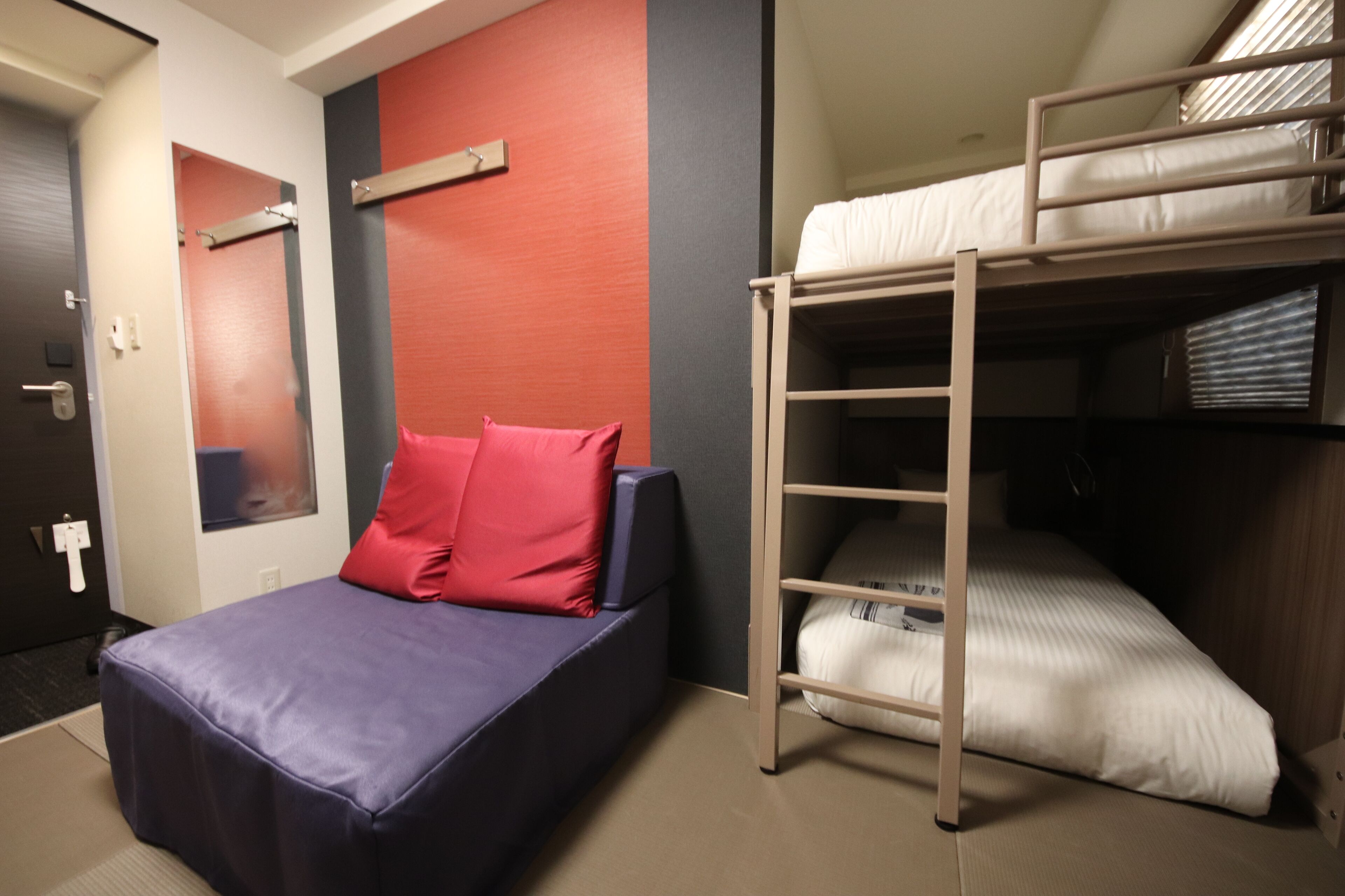 standard room with bunk bed and sofa bed | free wifi
