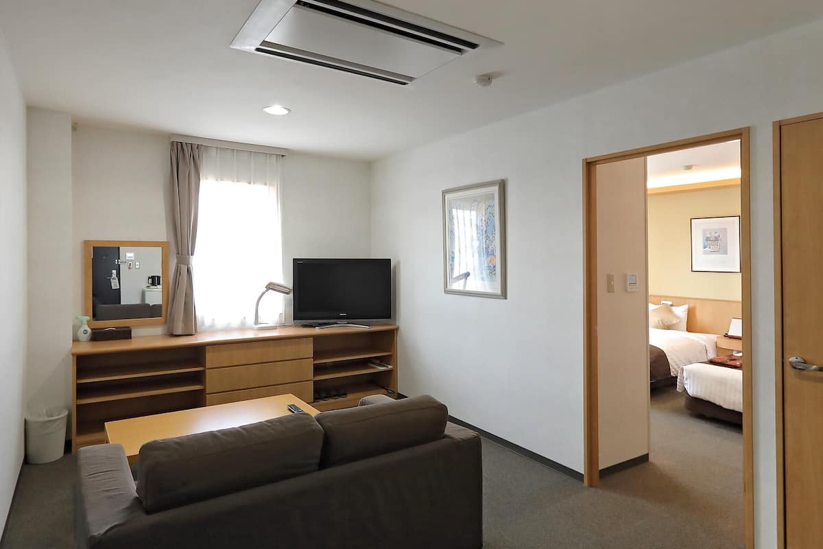 blackout curtains, iron/ironing board, free wifi