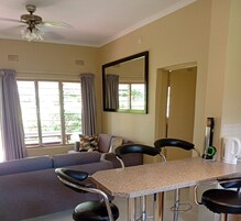 Full-size fridge, microwave, oven, stovetop