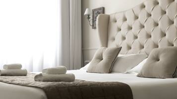 Frette Italian sheets, premium bedding, down duvets, Select Comfort beds