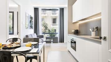 Luxury-Zimmer, 2 Schlafzimmer | Eigene Küche | Kühlschrank, Mikrowelle, Espressomaschine, Wasserkocher