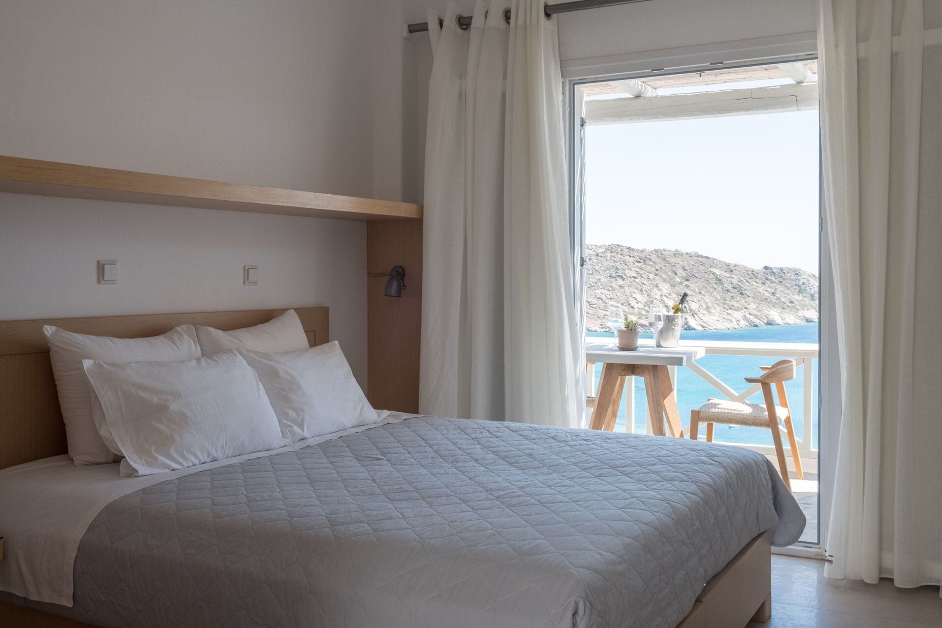 superior double room, sea view | hypo-allergenic bedding, in-room safe, iron/ironing board, free wifi
