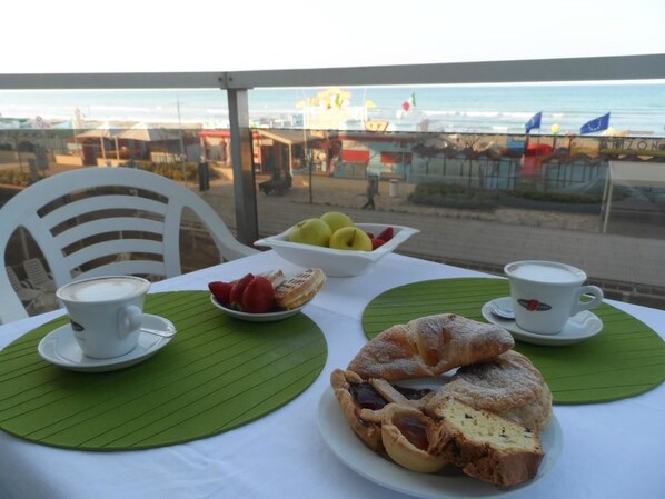 Blick von der Unterkunft