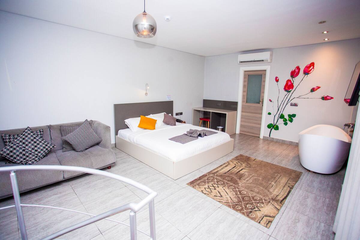 Nhà Duplex | Minibar, két bảo mật tại phòng, nôi/giường cho trẻ sơ sinh (phụ phí) 