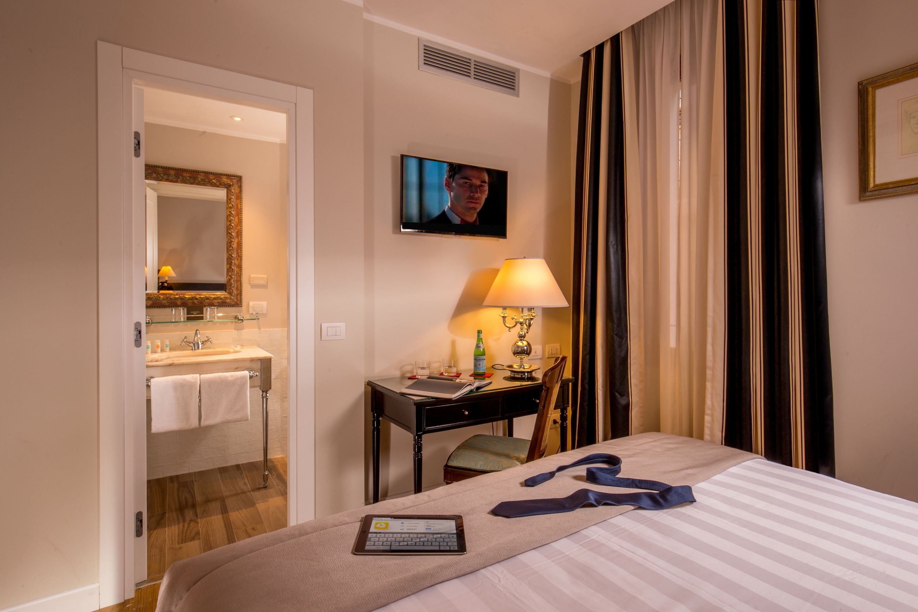 classic double room | 1 bedroom, frette italian sheets, premium bedding, down duvets