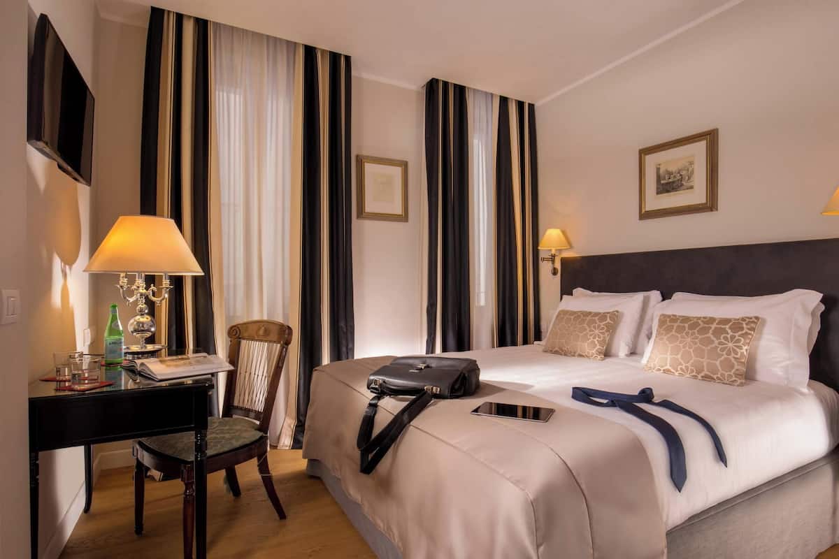 Frette Italian sheets, premium bedding, down duvets, pillow-top beds