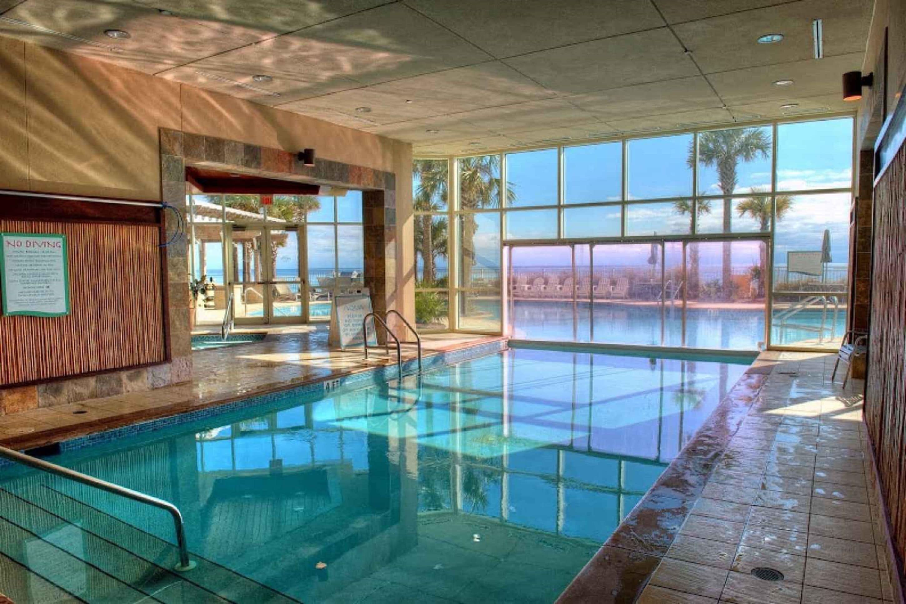 Indoor pool, outdoor pool
