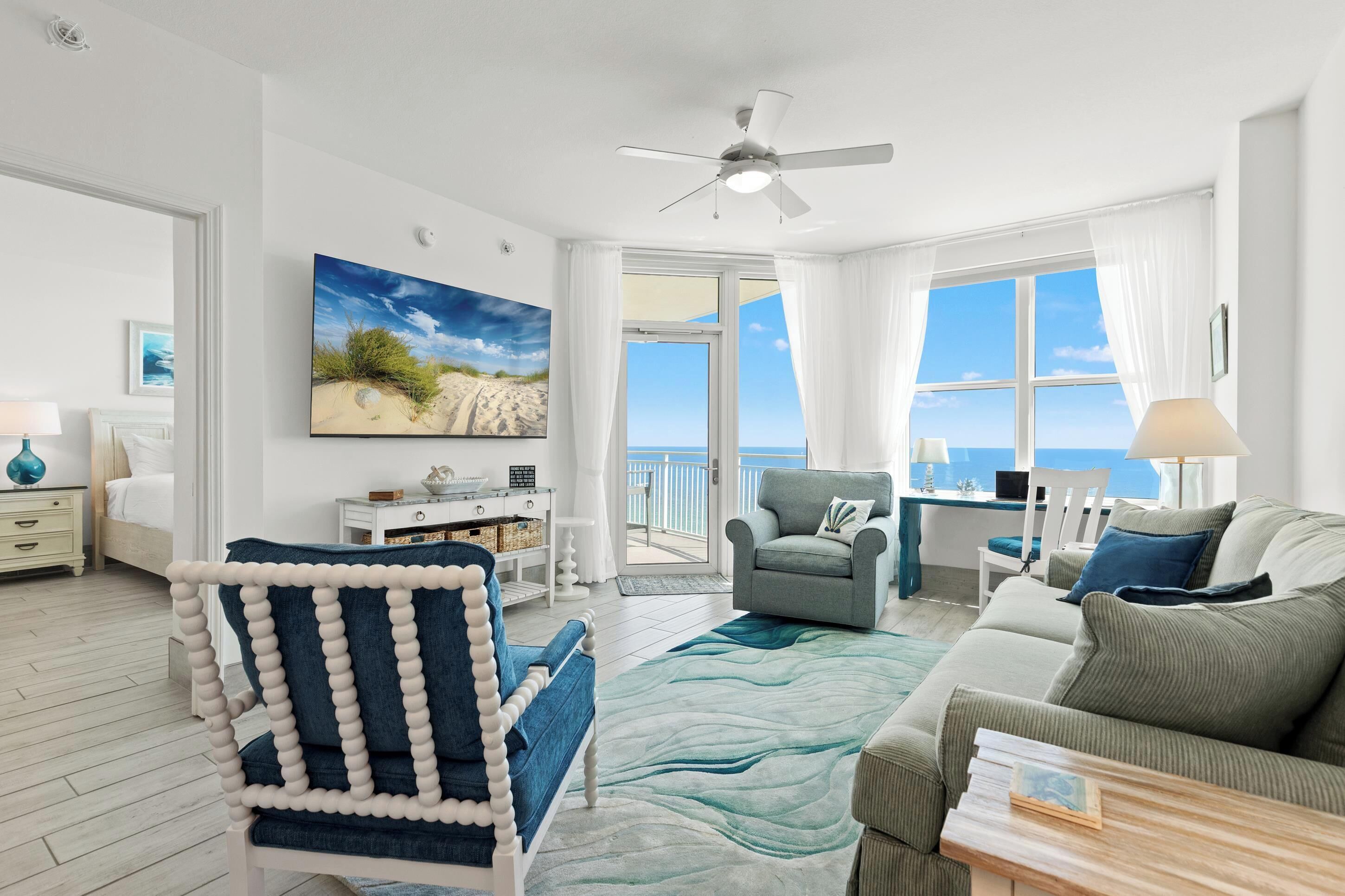 Condo, 1 Bedroom, Ocean View (1610) | Living area | TV