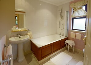 Free toiletries, hair dryer, towels