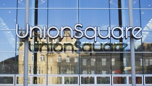 A building with a large glass facade and the text "Union Square" prominently displayed. - Aberdeen Lighthouse Cottages (Aberdeen)