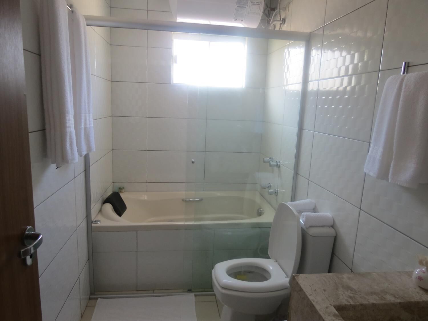 shower, free toiletries, hair dryer, bathrobes