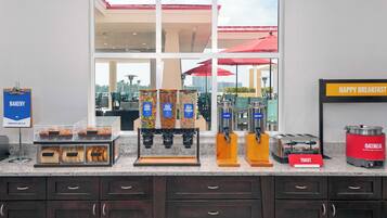 Free daily buffet breakfast