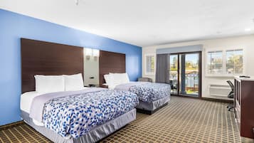 Desk, blackout curtains, iron/ironing board, free WiFi