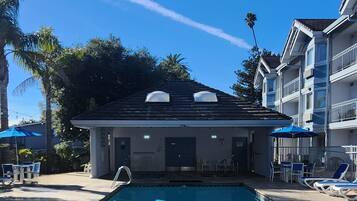 Außenpool, Liegestühle