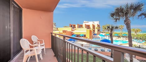 Standard-Apartment, 2 Schlafzimmer, Meerblick | Balkon