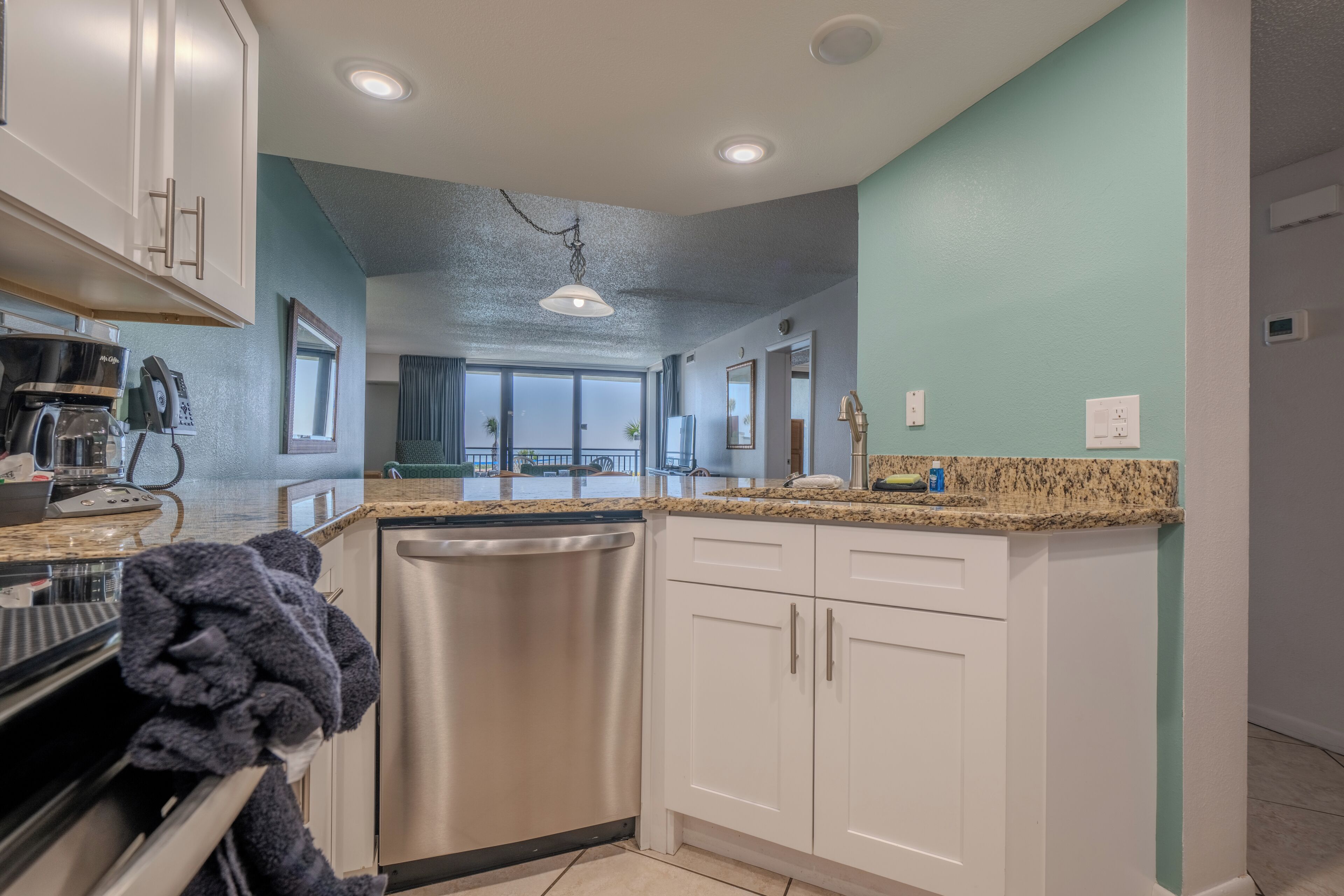Standard Apartment, 2 Bedrooms, Ocean View | Private kitchen | Coffee/tea maker, fridge, microwave, oven